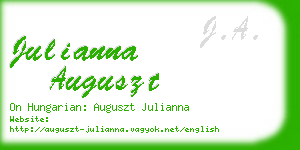 julianna auguszt business card